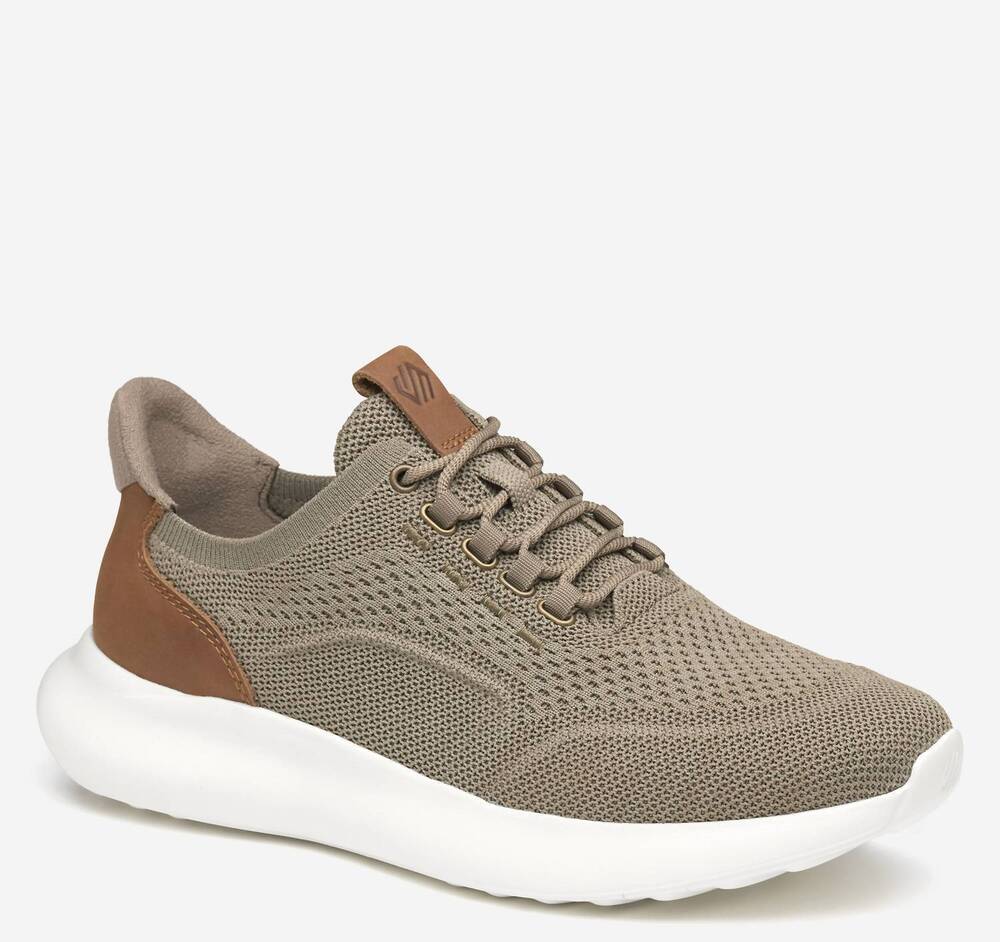 NEW JOHNSTON & MURPHY men's amherst 2.0 sneaker in taupe